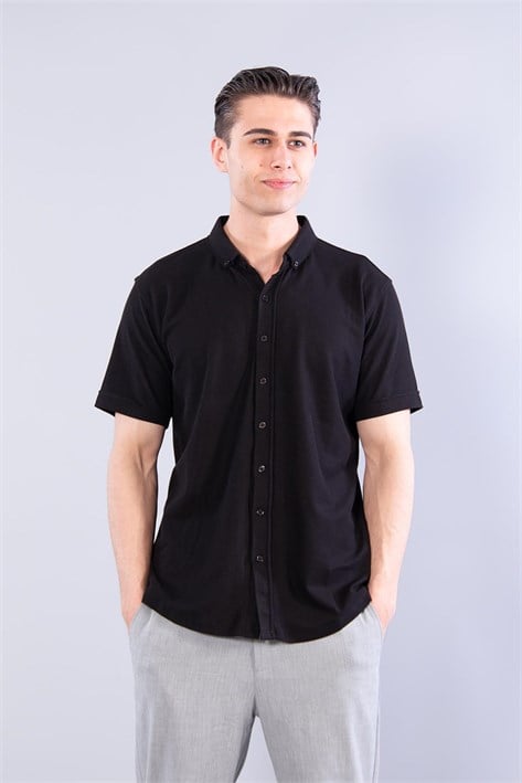 V7070 American Oxford Kısa Kol Gömlek