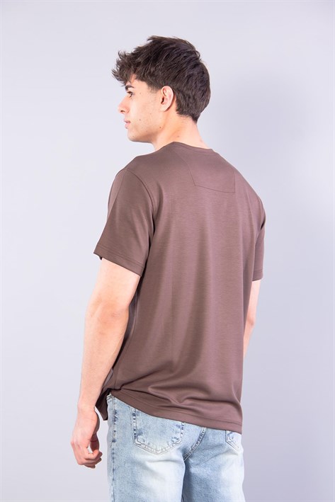 V7195 Modal O Yaka T-shirt