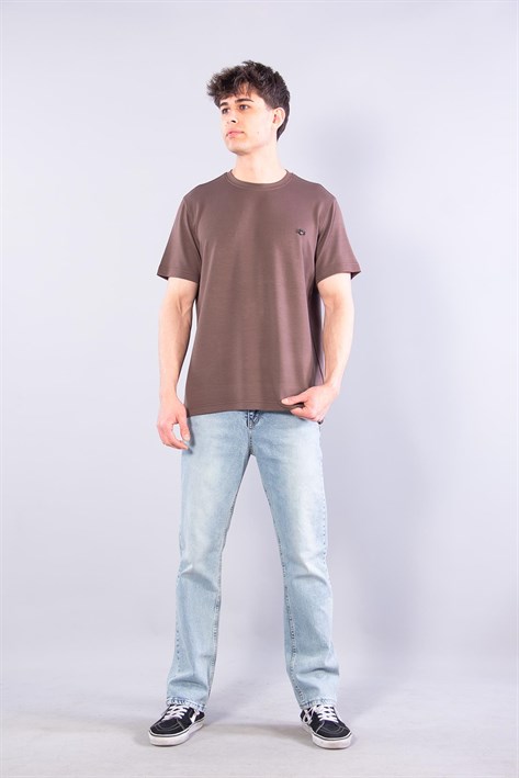 V7195 Modal O Yaka T-shirt