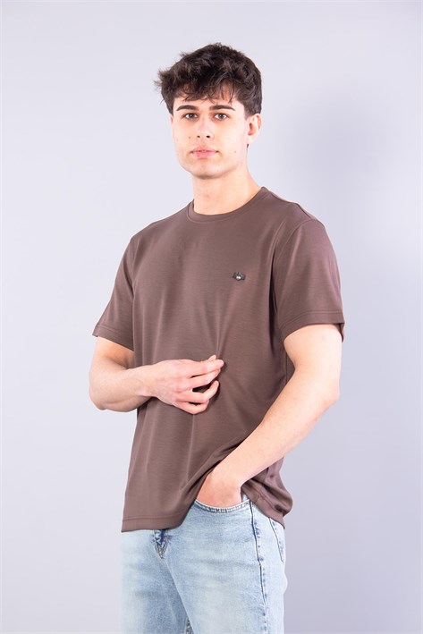 V7195 Modal O Yaka T-shirt