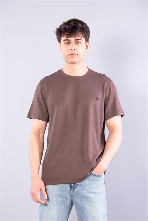 V7195 Modal O Yaka T-shirt