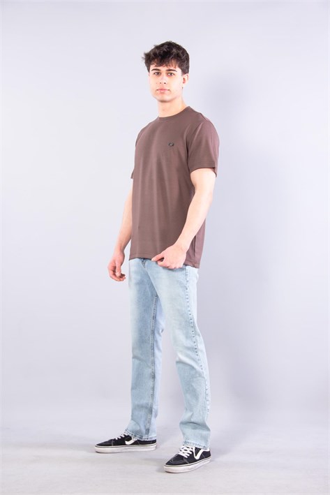 V7195 Modal O Yaka T-shirt