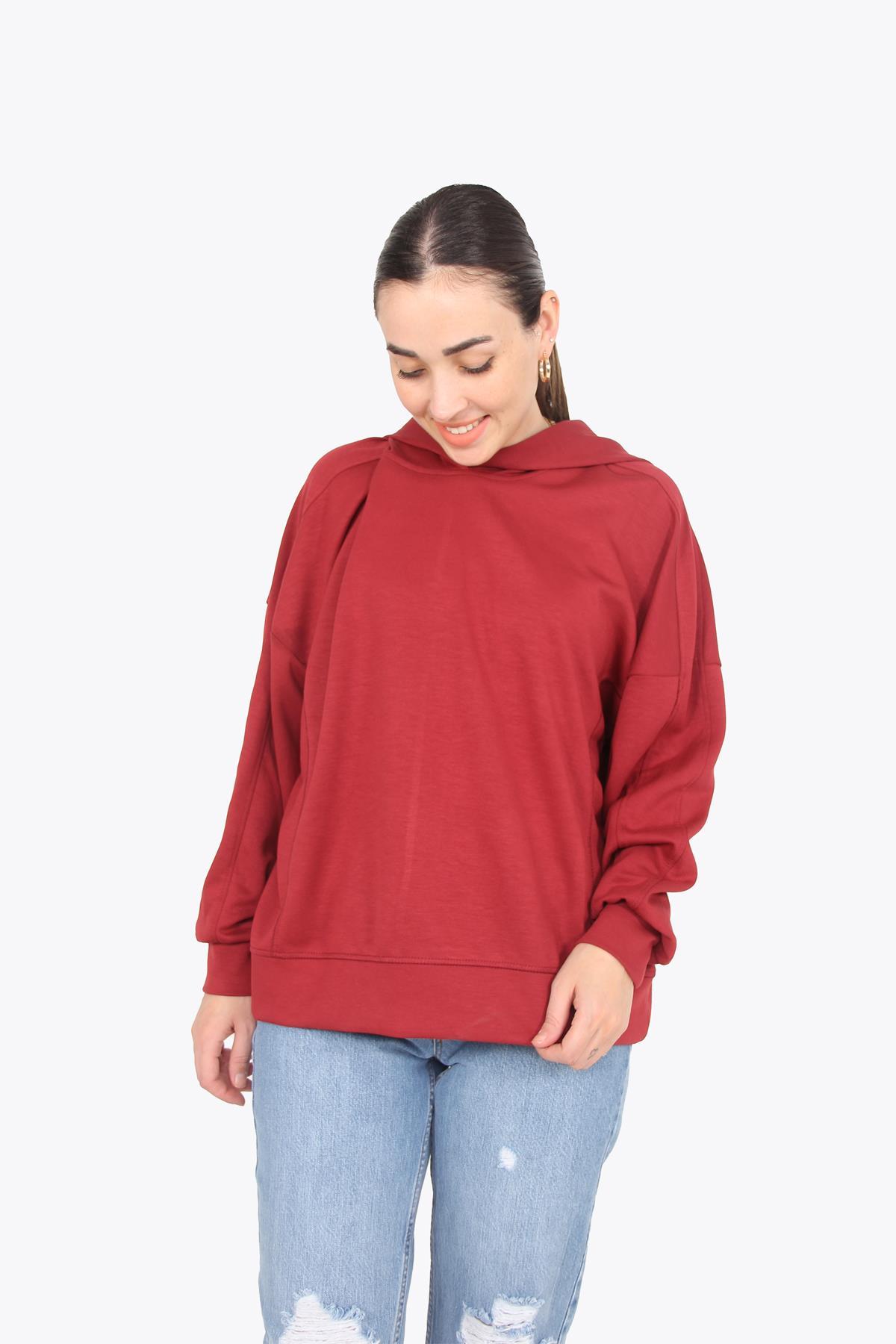 Sweatmckanzie10075 Yarasa Kol Kapşonlu Sweatkadınerkek