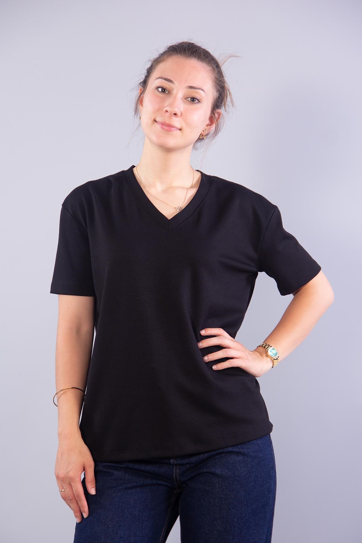 T-shirtmckanzie11340 V Yaka Modal T-shirtkadınerkek