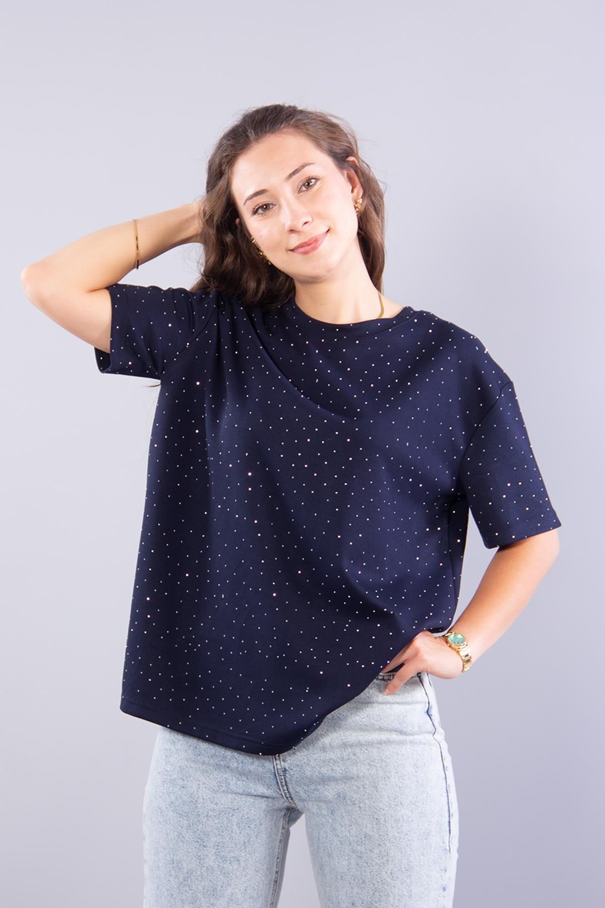 T-shirtmckanzie11351 Taşlı Salaş O Yaka T-shirtkadınerkek