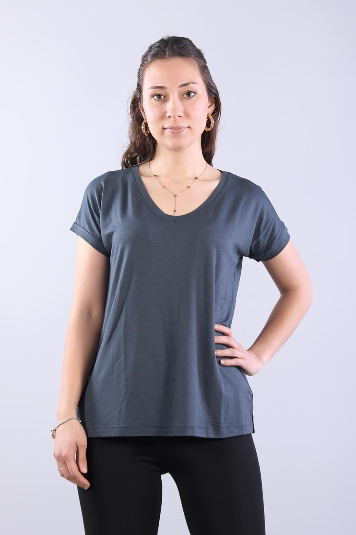 Bodymckanzie2000 V Yaka Yırtmaçlı Bodykadınerkek