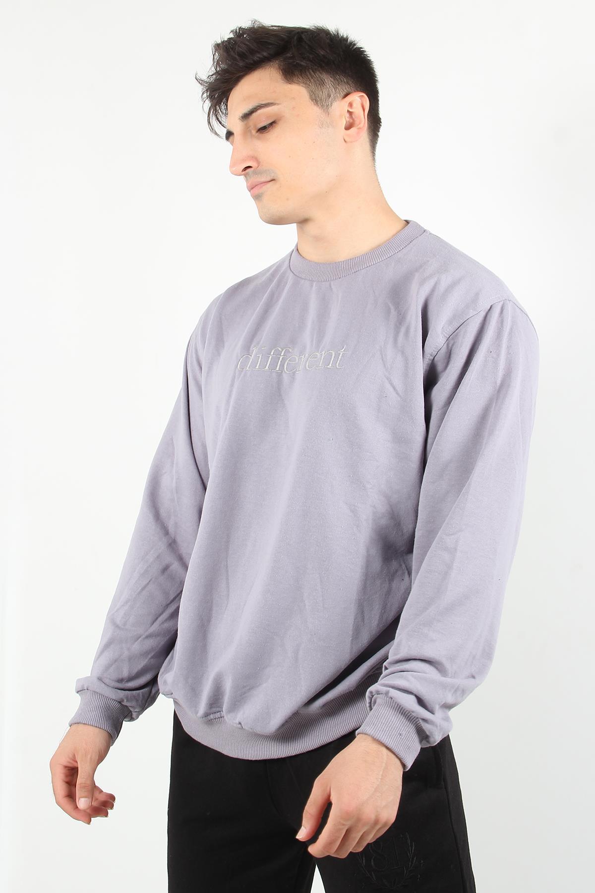 Sweatmckanzie20833 Different Nakışlı 2 İp Bisiklet Yaka Sweat 103EYK02027kadınerkek