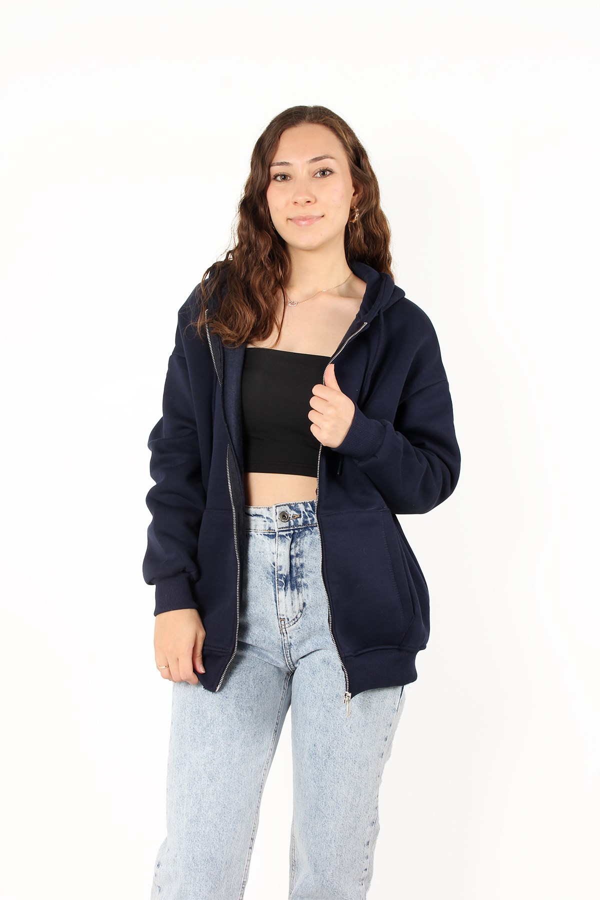 Sweatmckanzie2501 Fermuarlı Kapşonlu Sweatkadınerkek