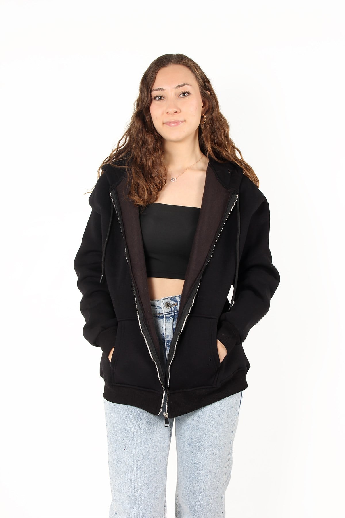 Sweatmckanzie2501 Fermuarlı Kapşonlu Sweatkadınerkek