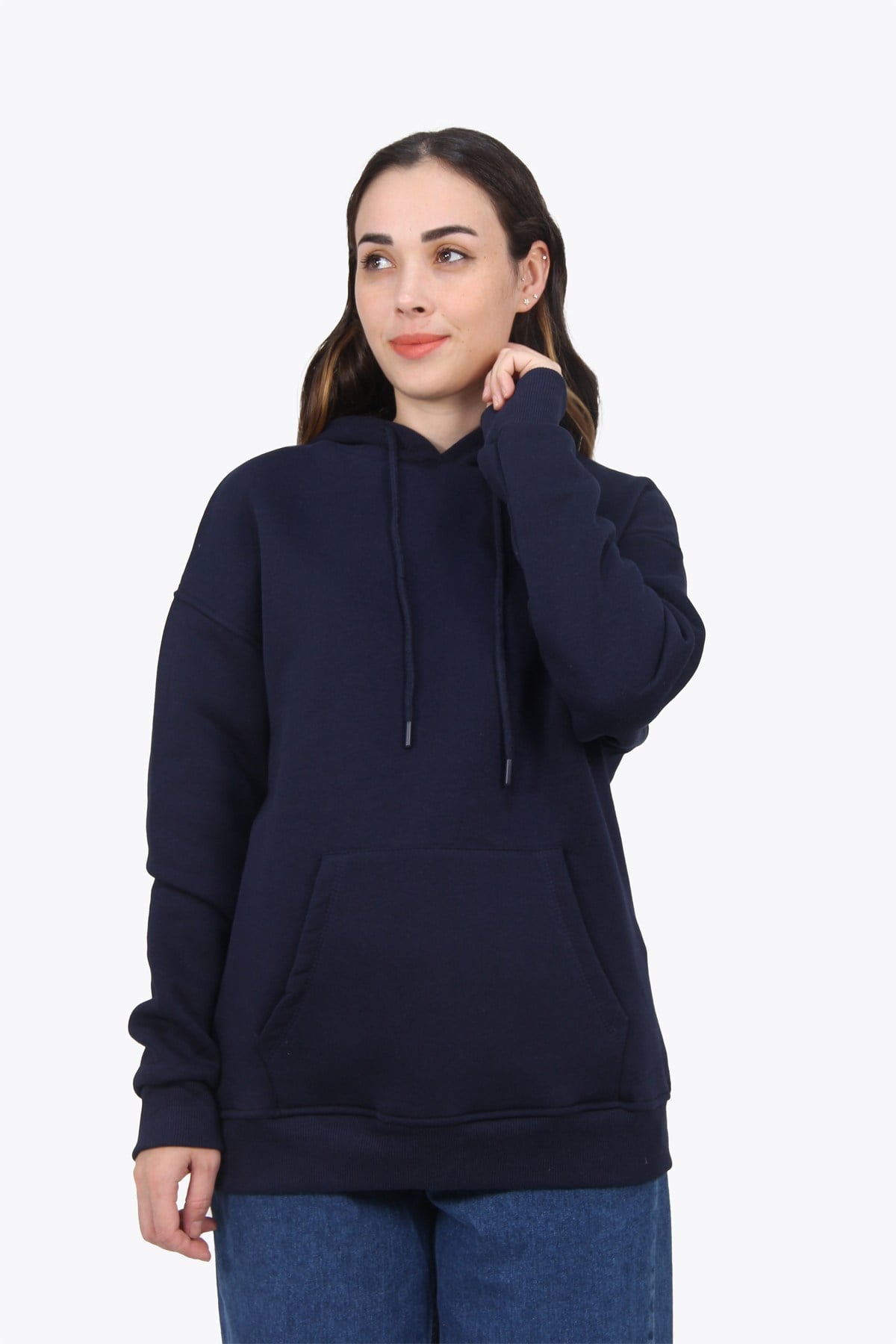 Sweatmckanzie2502 Kapşonlu Cepli Üç İplik Şardonlu Sweatkadınerkek