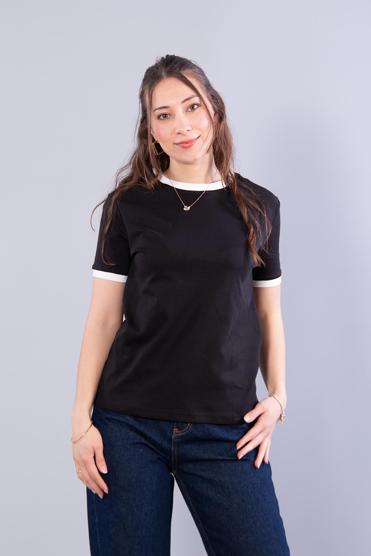 T-shirtmckanzie2943 Kol Ucu Yakası Şeritli O Yaka T-shirtkadınerkek