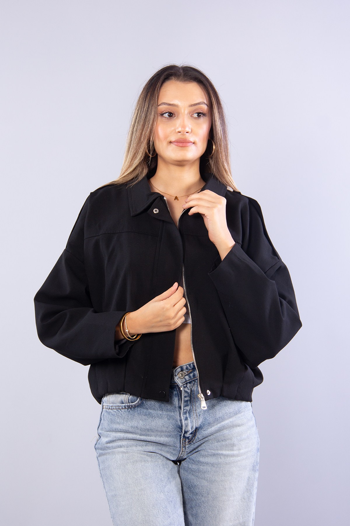 Ceketmckanzie2978 Omzu Apoletli Bomber Ceketkadınerkek