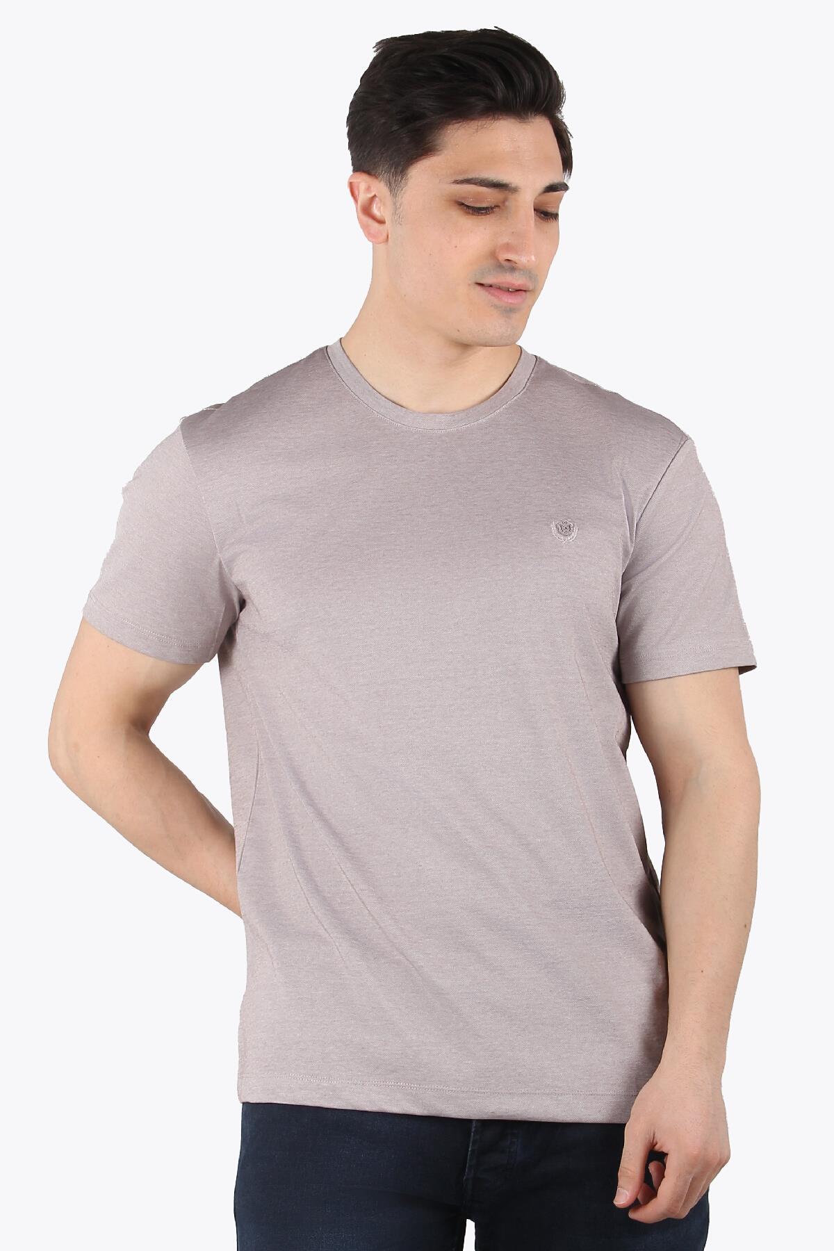 T-shirtmckanzie299 O Yaka Sol Göğsü Armalı T-shirtkadınerkek