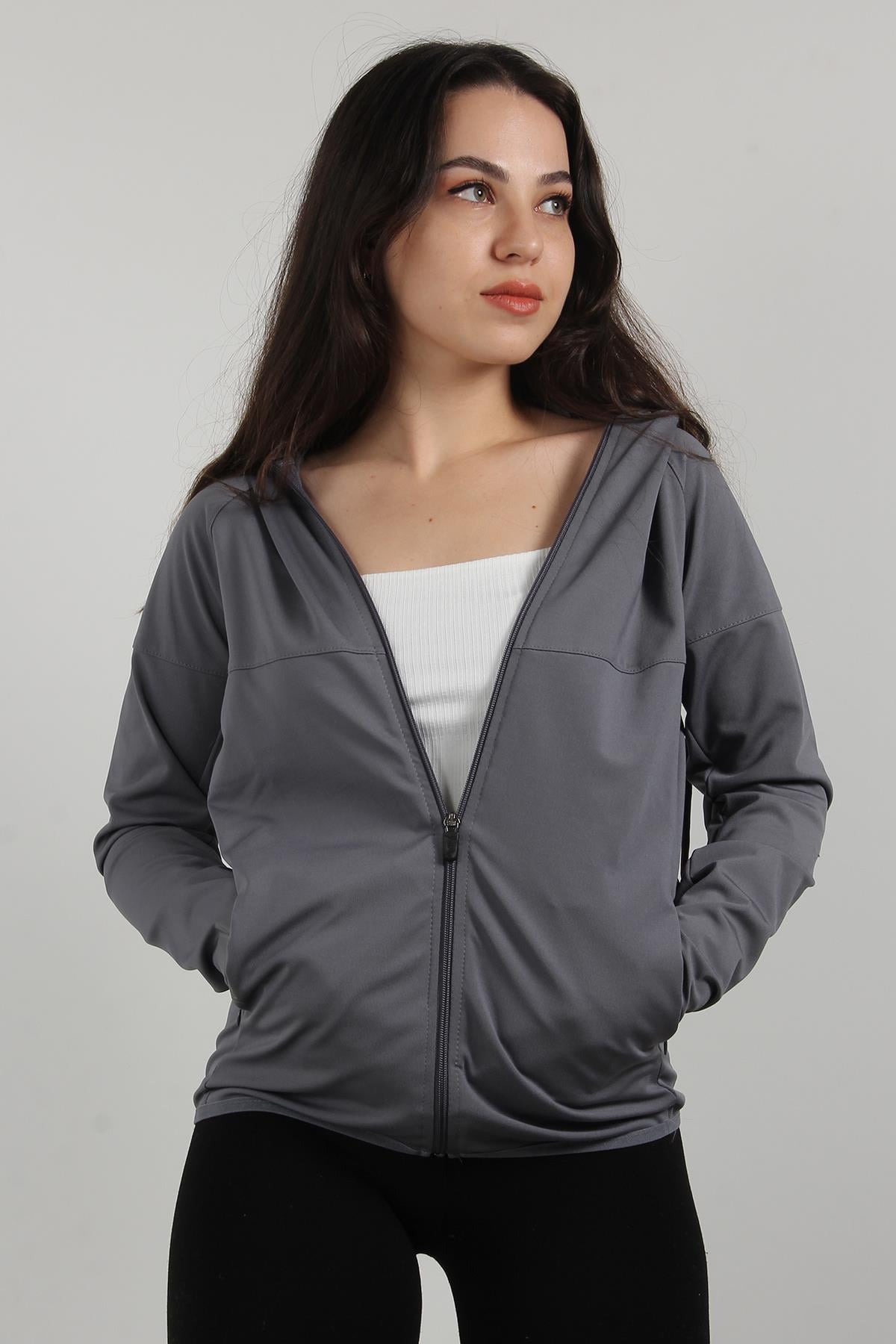 Eşofman Üstümckanzie3413 Dalgıç Fermuarlı Üst Eşofman (4150)kadınerkek