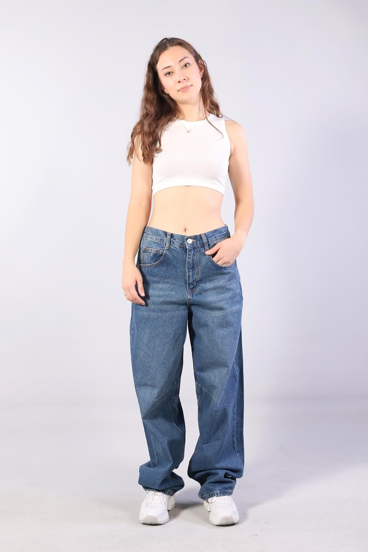 Pantolonmckanzie388 Kemer Tokalı Baggy Pantolonkadınerkek