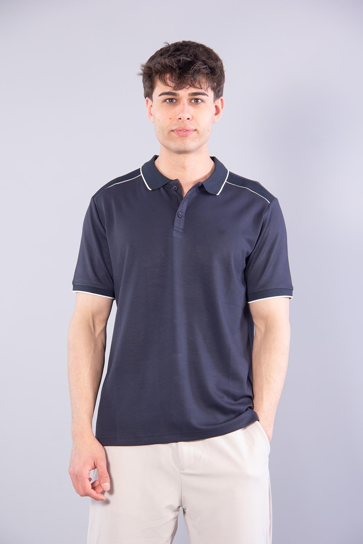 T-shirtmckanzie4626 Modal Omuz Parçalı Yakalı T-shirtkadınerkek