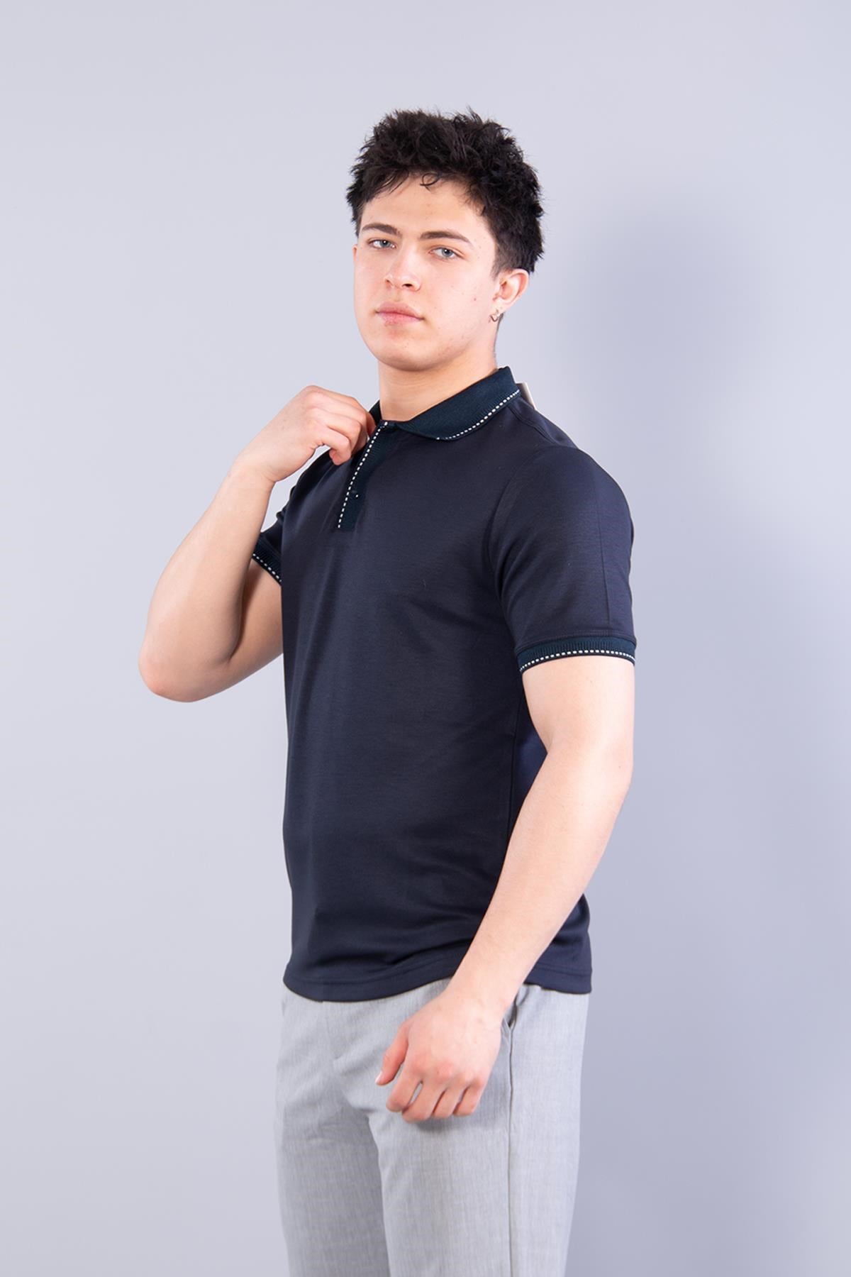 T-shirtmckanzie4668 Yaka Kol Ucu Noktalı Modal T-shirtkadınerkek