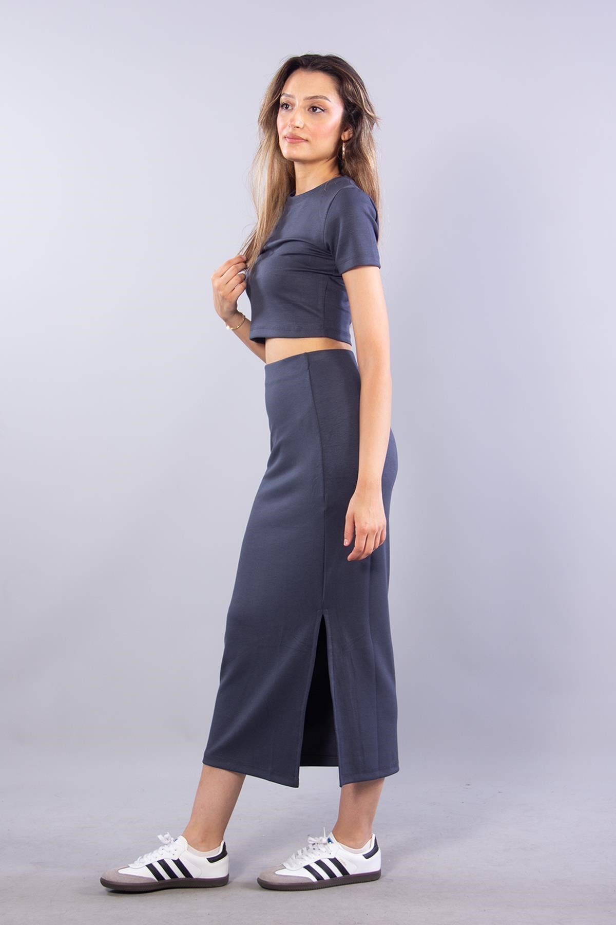 Takımmckanzie6148 Crop Üst Etek Takımkadınerkek
