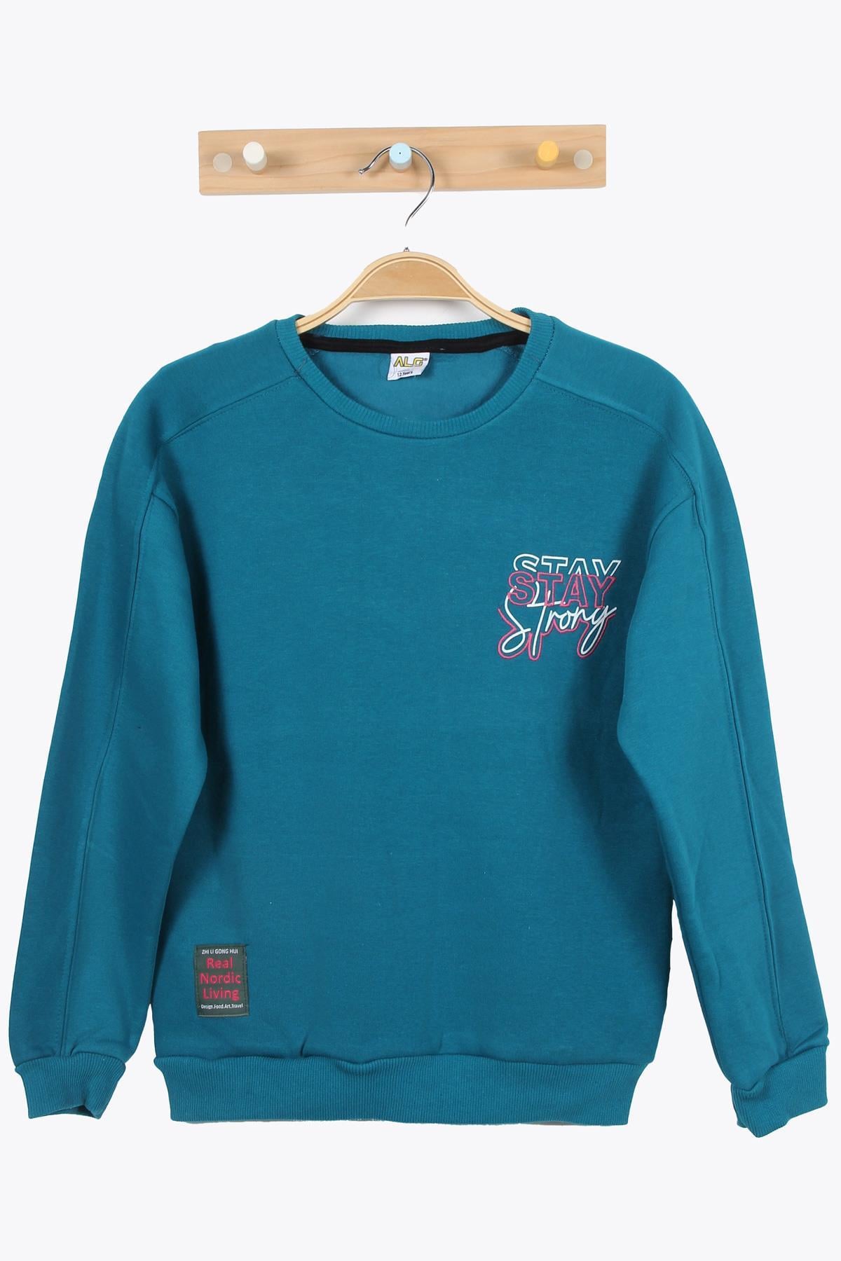 Sweatmckanzie723522 Garson Stay Strong Baskılı Uzun Kol Sweat 8-12kadınerkek