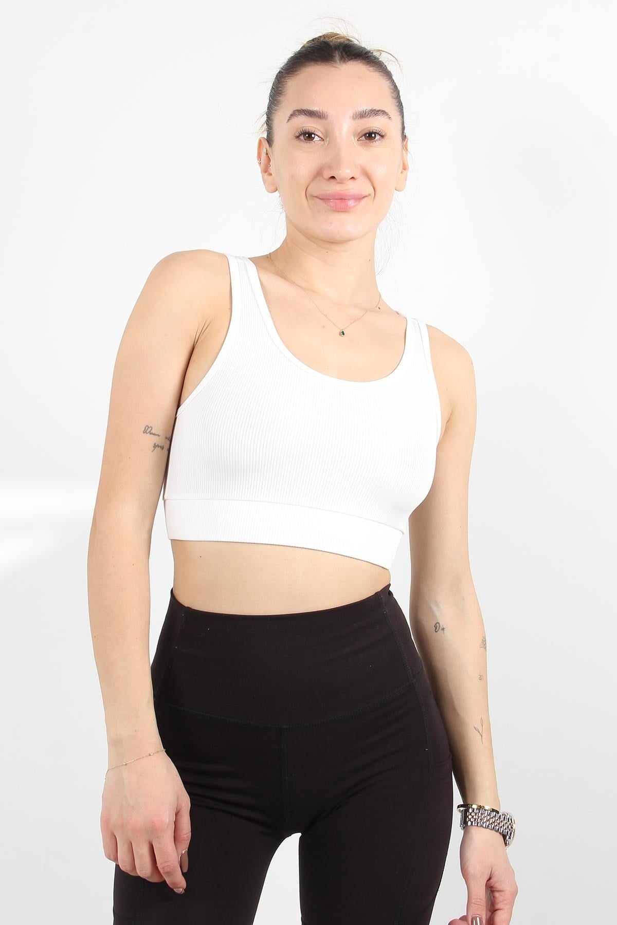 Büstiyer / Atletmckanzie9034 Fitilli Kalın Askılı Büstiyerkadınerkek