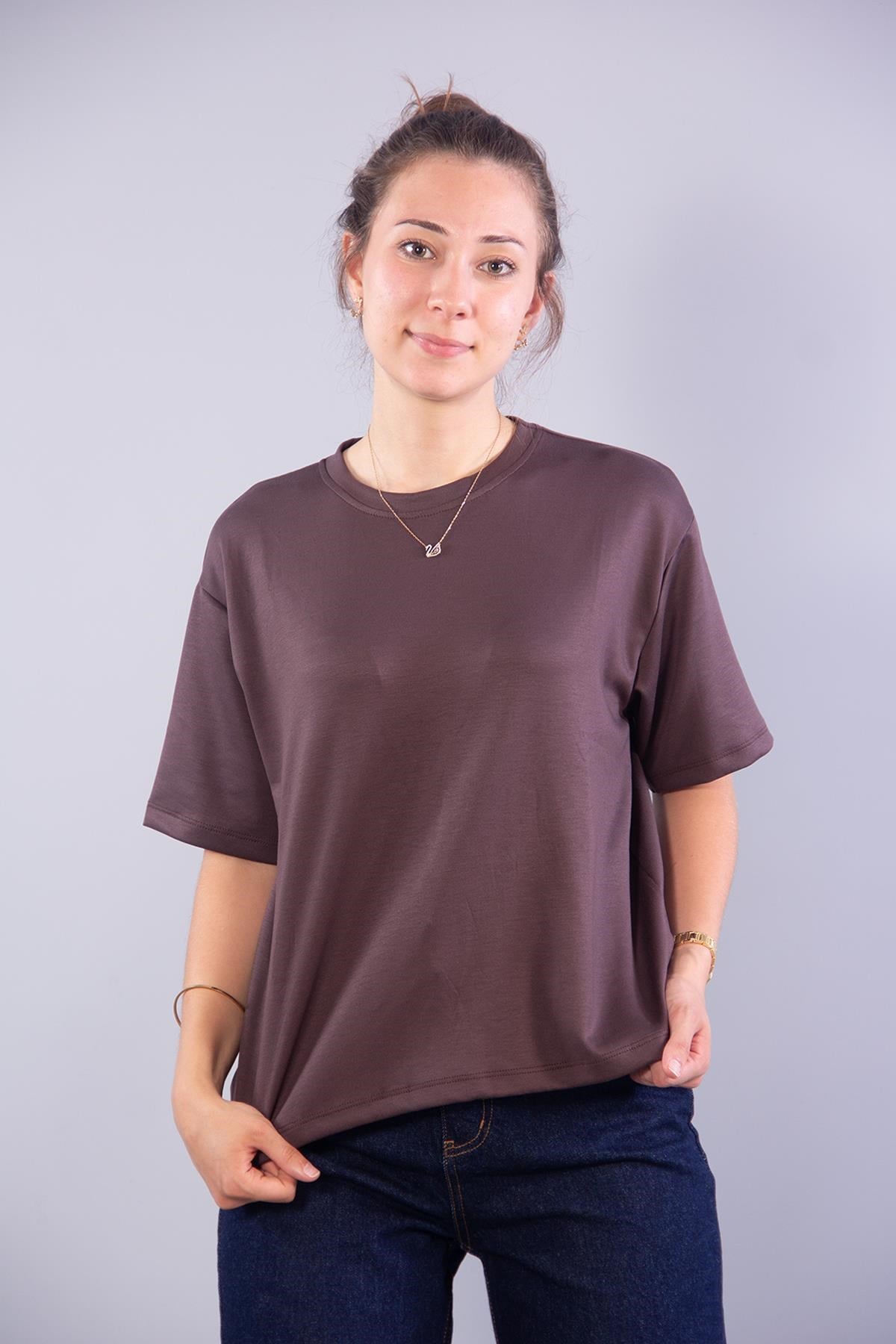 T-shirtmckanzieMS1878 Hafif Dalgıç Kumaş O Yaka T-shirtkadınerkek