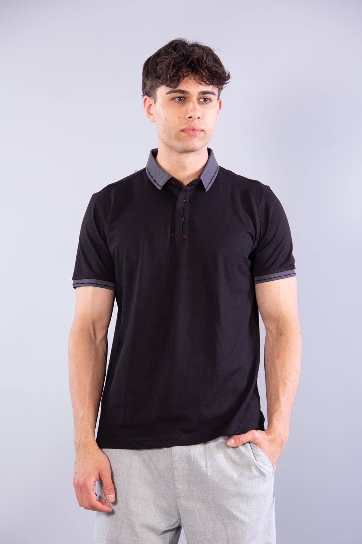 T-shirtmckanzieV7040 Oxford Pat Katlamalı A.Yaka T-shirtkadınerkek
