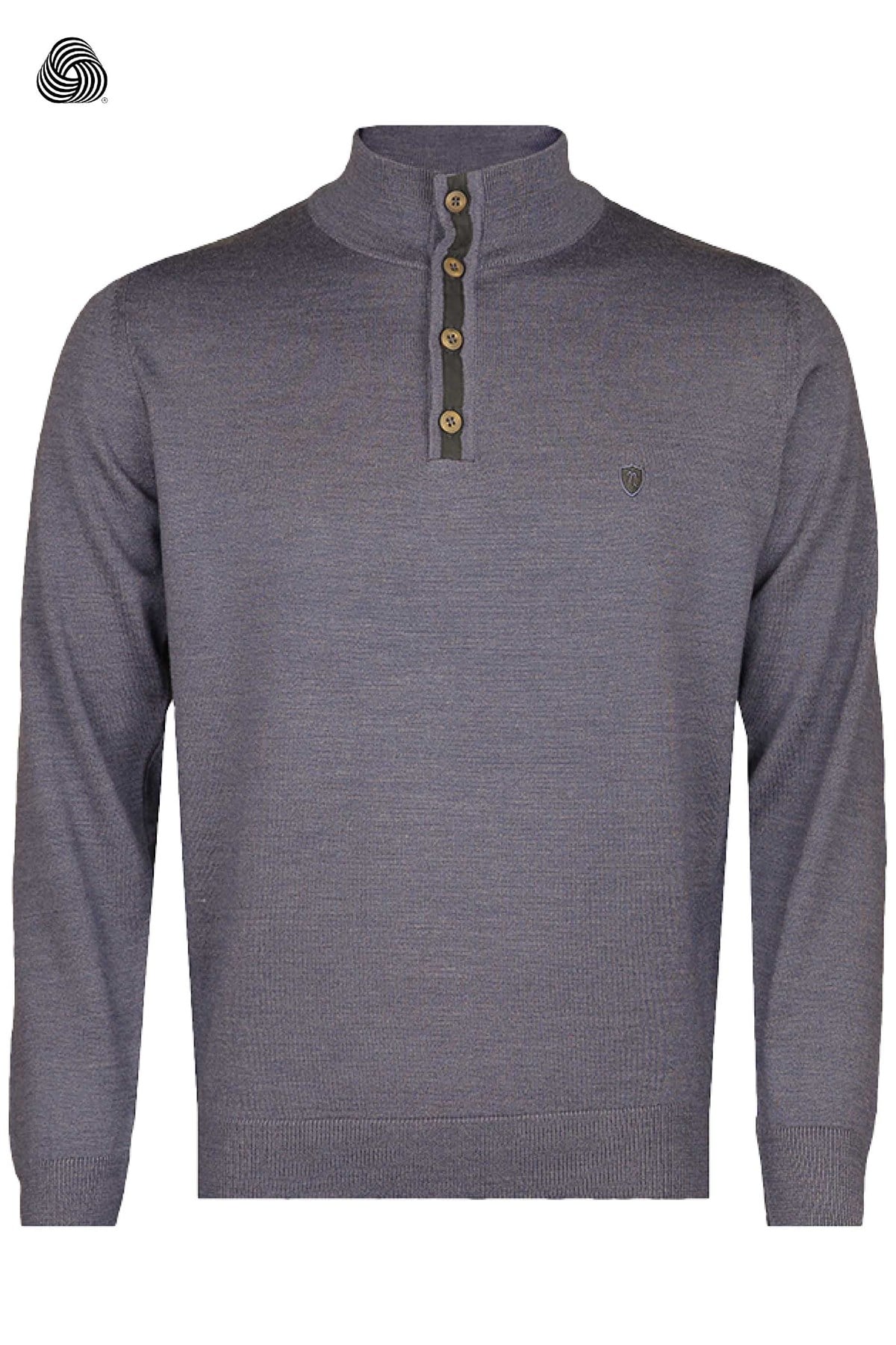 Neyir Triko Regular Fit Kalıp Menekşe Yarım Balıkçı Yaka Tasarım Triko Kazak