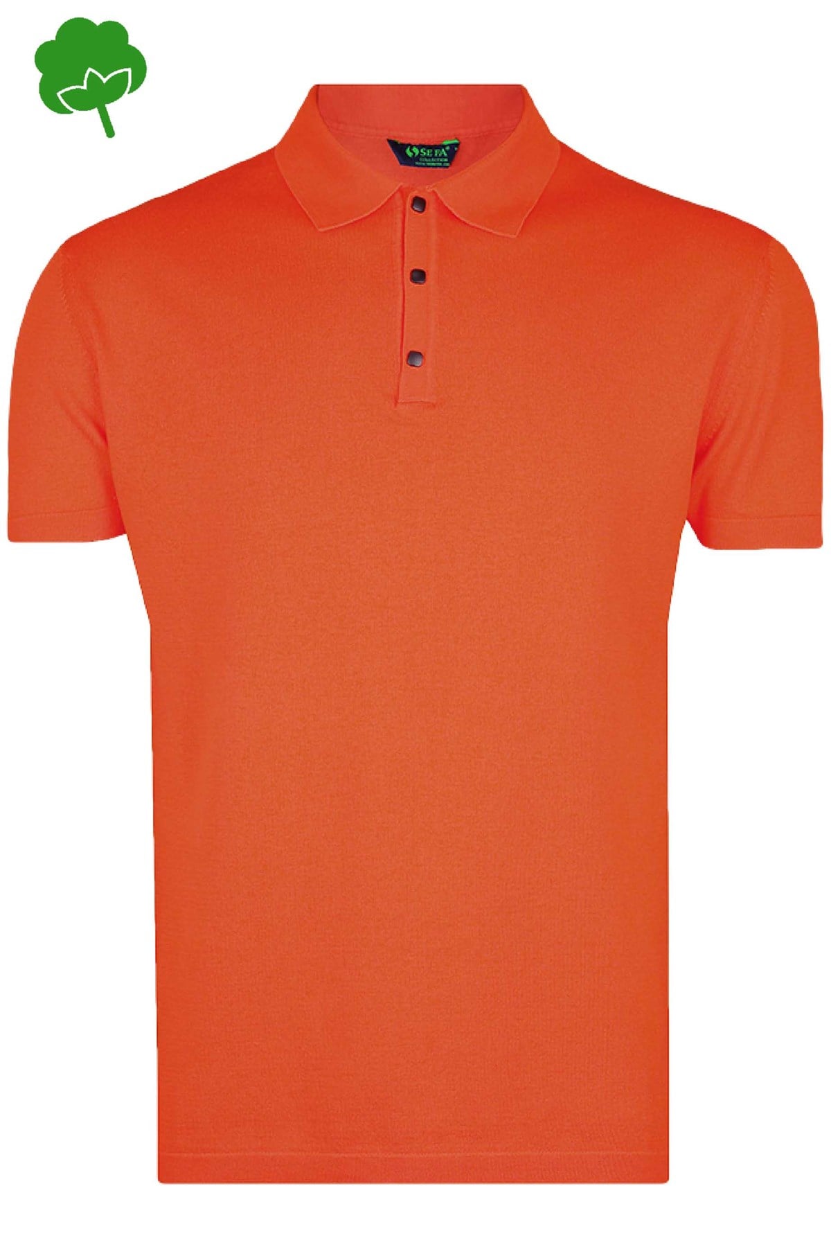 %100 Pamuk Narçiçeği Çıtçıtlı Polo Yaka Triko Tişört