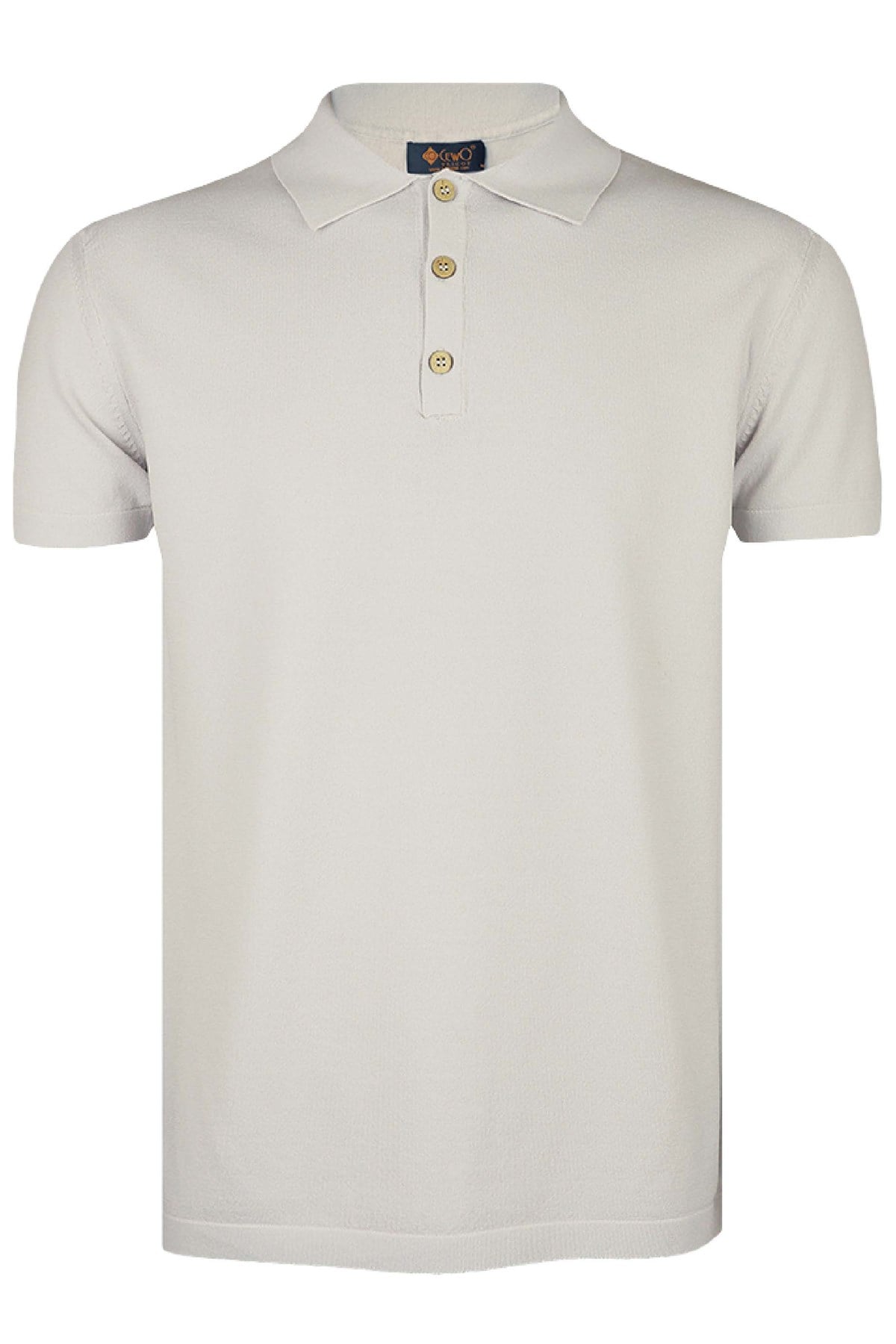 Basic Açık Gri Polo Triko Tişört