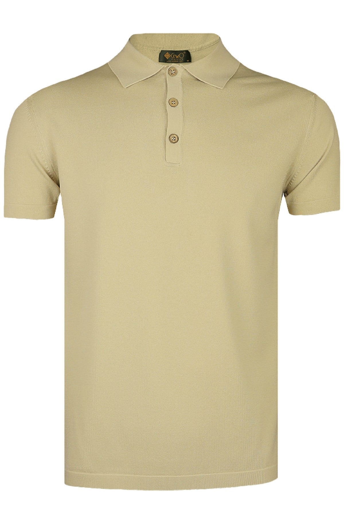 Basic Kum Beji Polo Triko Tişört