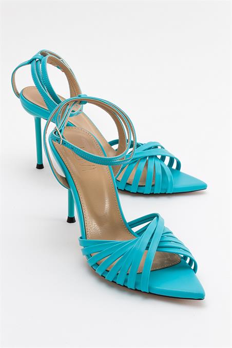 ALVO Mavi Kadın Topuklu Ayakkabı