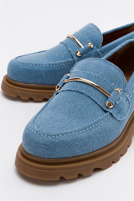 DUAL Kot Mavi Kadın Oxford Ayakkabı