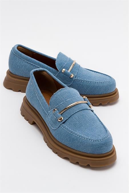 DUAL Kot Mavi Kadın Oxford Ayakkabı