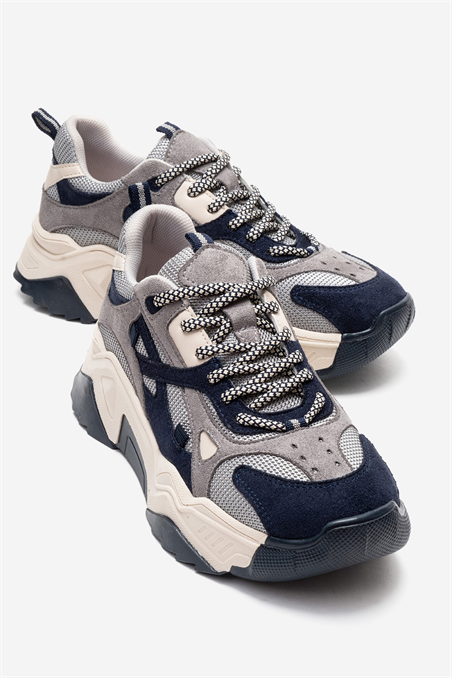 98-65137-24-LACIVERT SUET MULTILECCE Lacivert Süet Multi Kadın Spor Ayakkabı