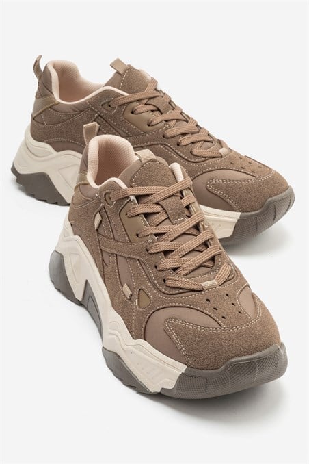 98-65137-28-VIZON SUETLECCE Vizon Süet Kadın Spor Sneakers