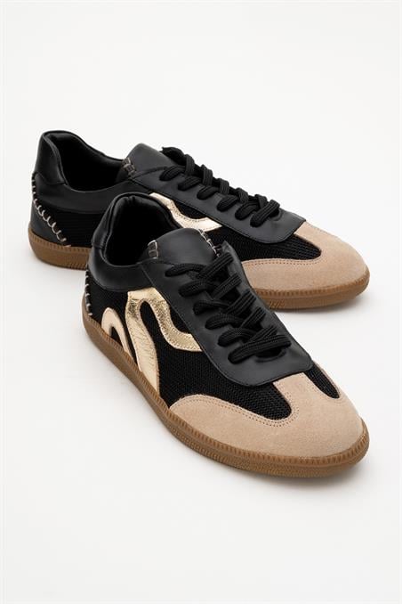 176-760-1-SIYAHPERRY Siyah Hakiki Deri Kadın Spor Ayakkabı