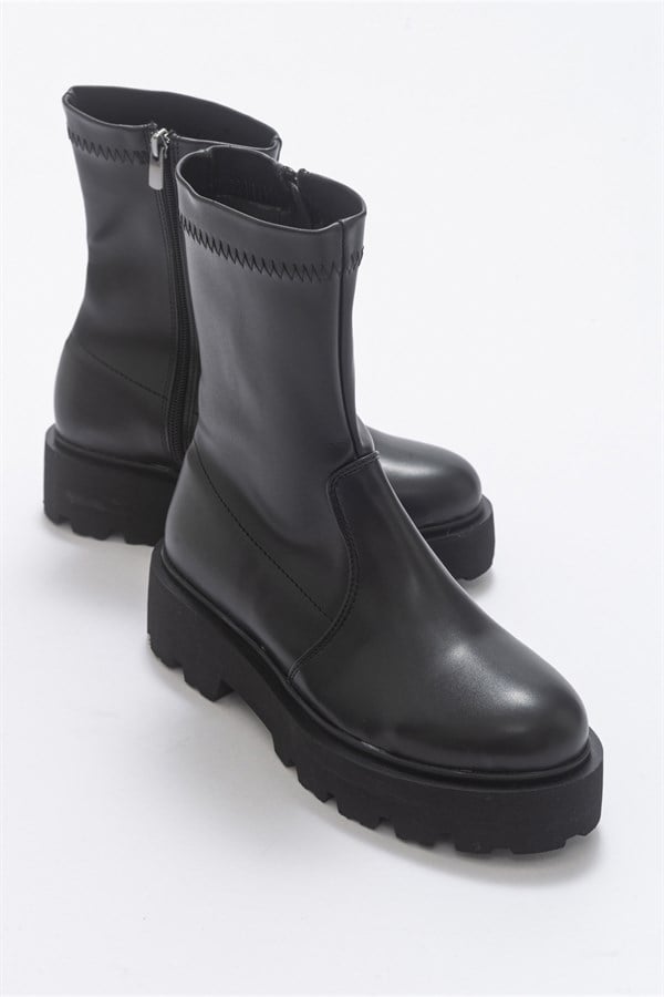 16-1610-1-SIYAHRUSH Siyah Kadın Bot