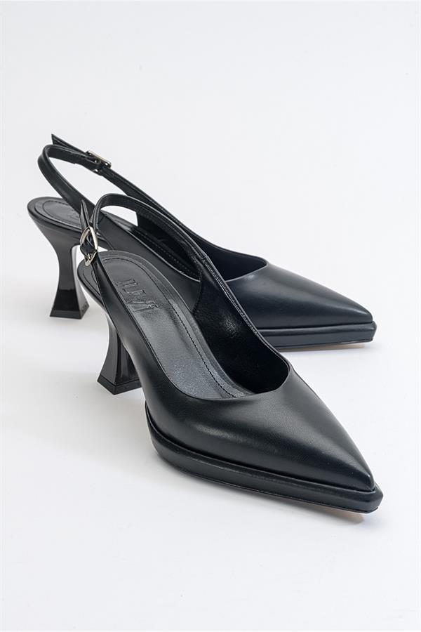 140-605-2-SIYAH CILTTIDY Siyah Cilt Kadın Topuklu Ayakkabı