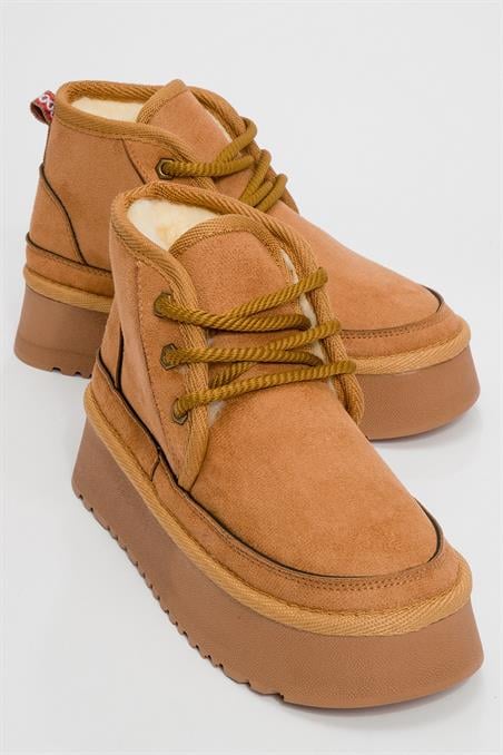 134-61-1-TABAOVELA Taba Kalın Taban Bağcıklı Kadın Spor Bot