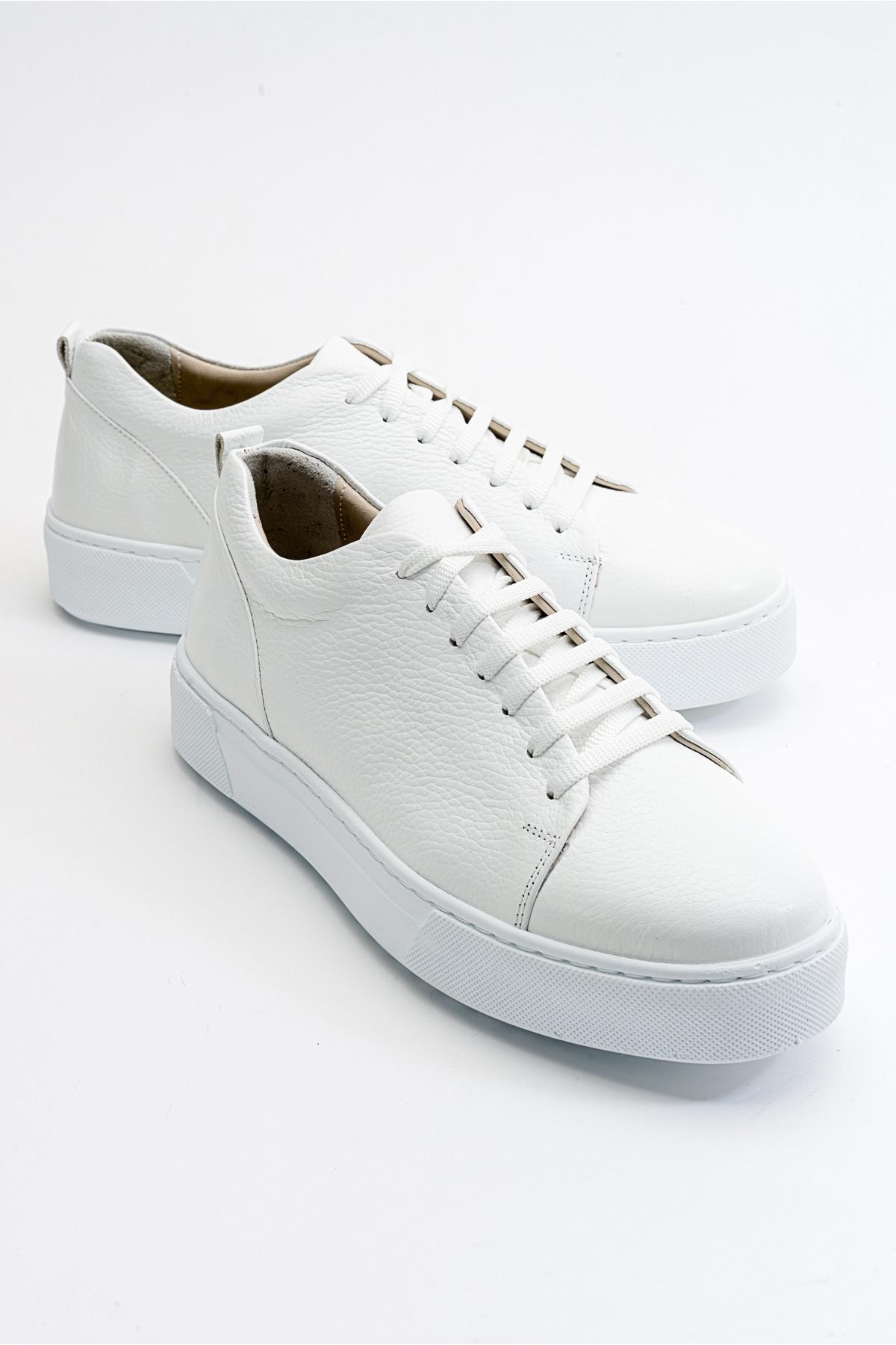 RENNO Beyaz Deri Erkek Ayakkabı