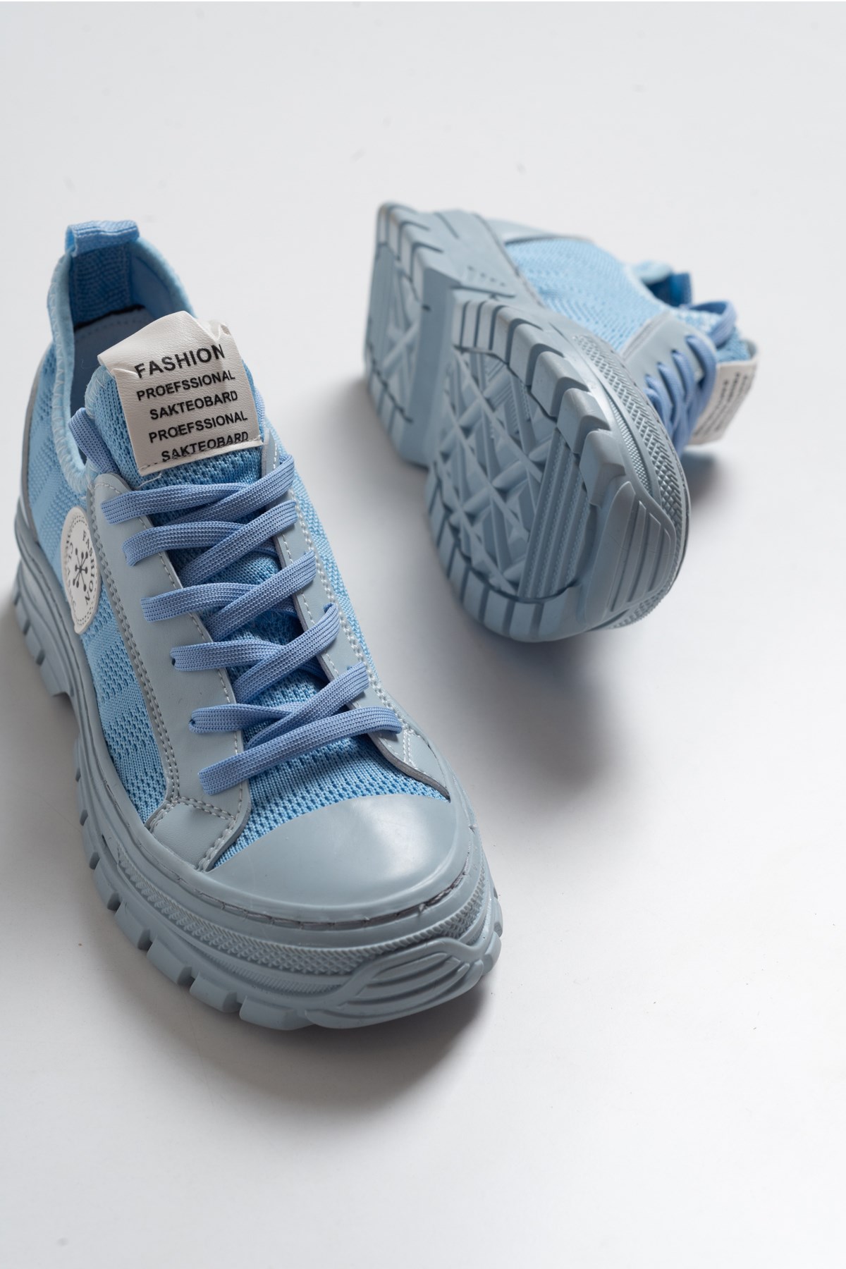 100 Mavı Kadın Sneaker Spor Ayakkabı