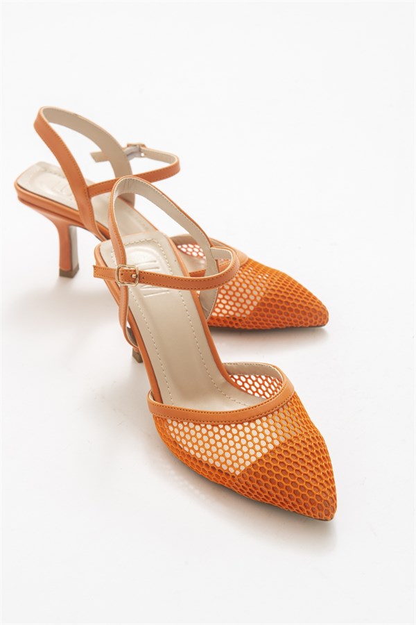 71-6205-6-TURUNCUCHIC Turuncu Kadın Topuklu Ayakkabı
