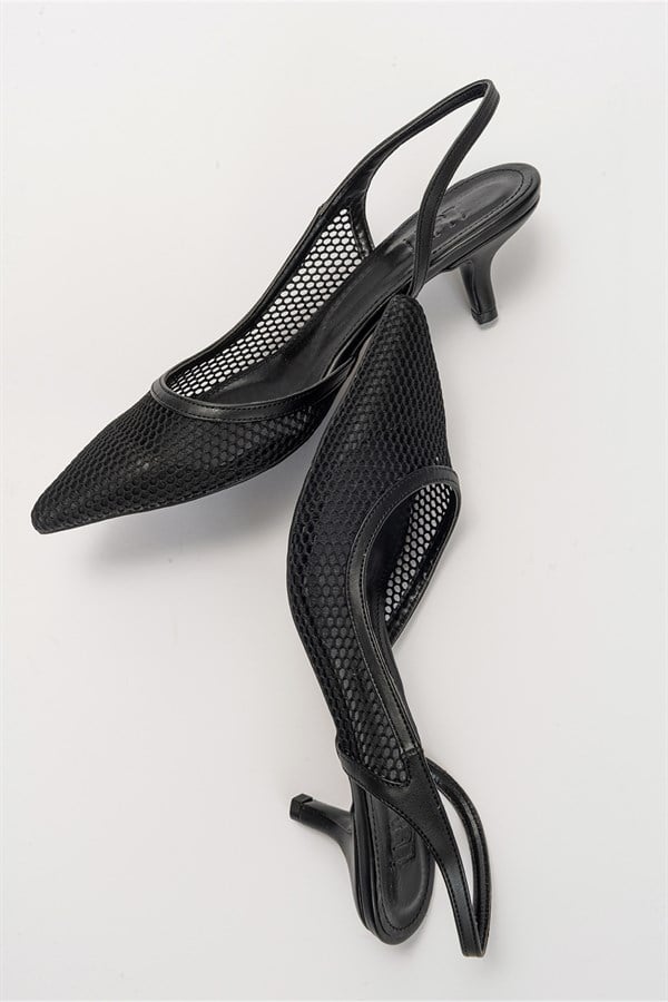 71-6013-1-SIYAHHAZY Siyah Kadın Topuklu Ayakkabı