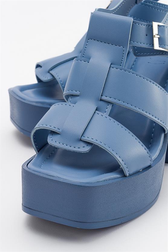 16-403-6-MAVIPREK Mavi Kadın Topuklu Sandalet