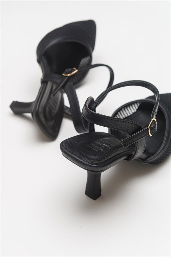 71-6205-1-SIYAHCHIC Siyah Kadın Topuklu Ayakkabı
