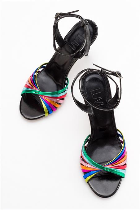 225-3104-6-SIYAH MULTIGİBS Siyah Multi Kadın Topuklu Ayakkabı