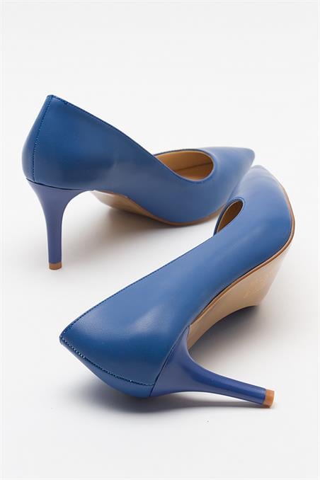 71-7810-5-MAVIMERCY Mavi Kadın Topuklu Ayakkabı