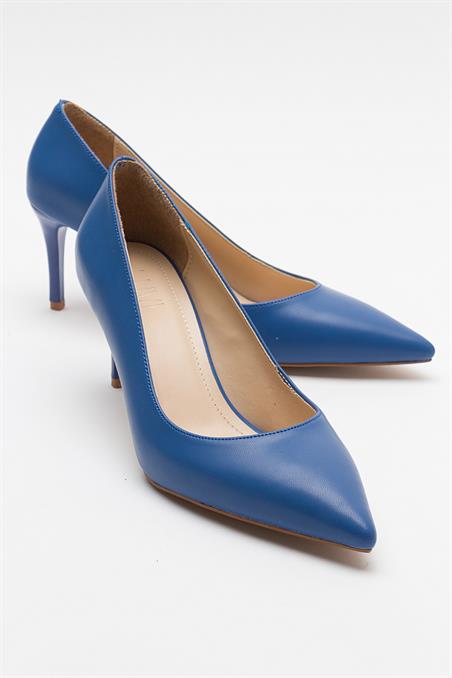 71-7810-5-MAVIMERCY Mavi Kadın Topuklu Ayakkabı