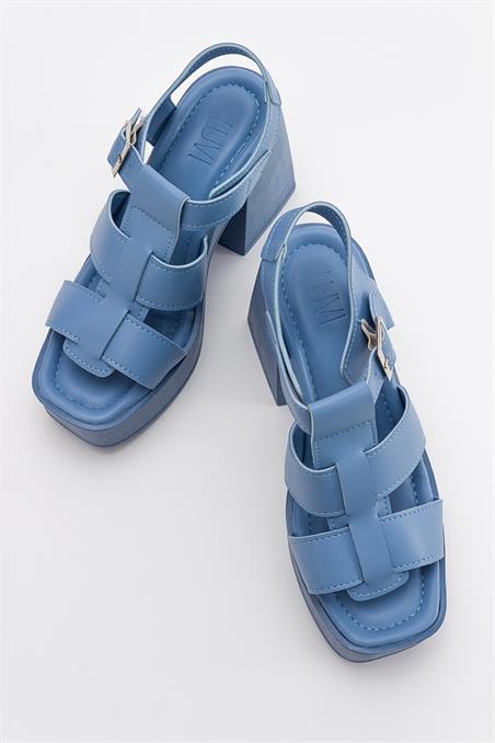 16-403-6-MAVIPREK Mavi Kadın Topuklu Sandalet