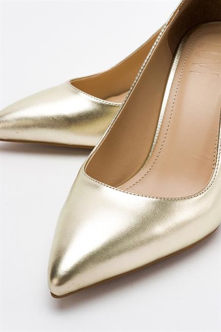 71-7801-5-ALTINREAP Altın Metalik Kadın Topuklu Ayakkabı
